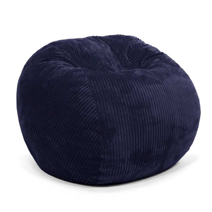 CordaRoy's Queen Plush Corduroy bean bag chair in Indigo - Haley Furniture & Appliance Texas