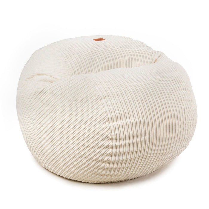 CordaRoy's Queen Terry Corduroy bean bag chair in Ecru - Haley Furniture & Appliance Texas