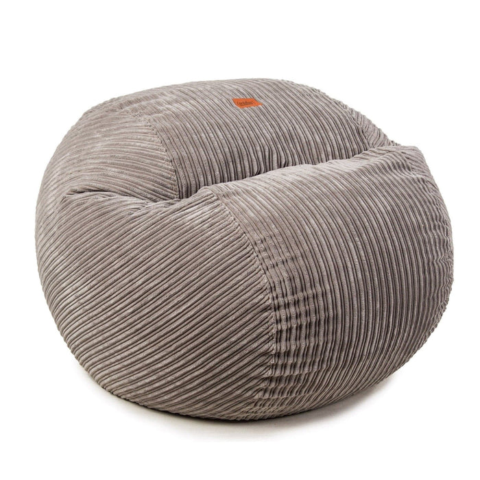 CordaRoy's Queen Terry Corduroy bean bag chair in Gray - Haley Furniture & Appliance Texas