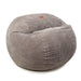 CordaRoy's Queen Terry Corduroy bean bag chair in Gray - Haley Furniture & Appliance Texas