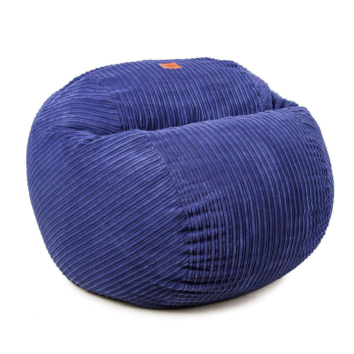 CordaRoy's Queen Terry Corduroy bean bag chair in Navy - Haley Furniture & Appliance Texas