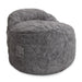 CordaRoy's Queen NEST Faux Fur bean bag chair in Gray - Haley Furniture & Appliance Texas