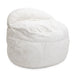 CordaRoy's Queen NEST Faux Fur bean bag chair in White - Haley Furniture & Appliance Texas