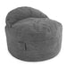 CordaRoy's Queen NEST Terry Corduroy bean bag chair in Dark Gray - Haley Furniture & Appliance Texas