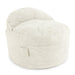 CordaRoy's Queen NEST Terry Corduroy bean bag chair in Ecru - Haley Furniture & Appliance Texas