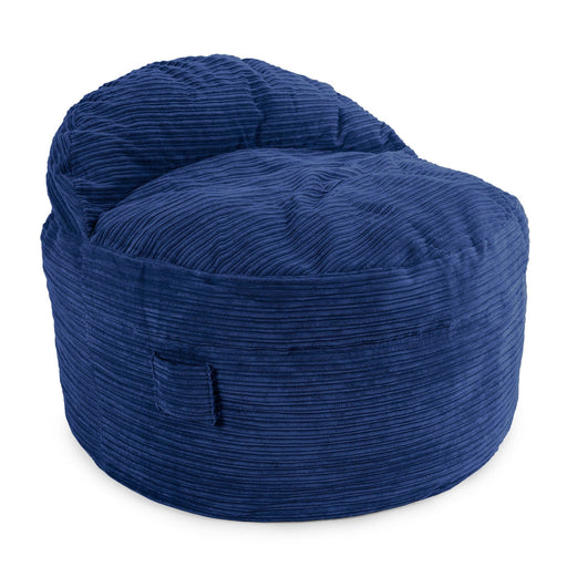 CordaRoy's Queen NEST Terry Corduroy bean bag chair in Navy - Haley Furniture & Appliance Texas