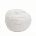 CordaRoy's Youth Faux Fur bean bag chair in White - Haley Furniture & Appliance Texas