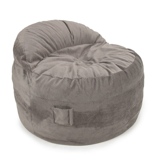 CordaRoy's Full NEST Chenille bean bag chair in Charcoal - Haley Furniture & Appliance Texas
