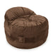 CordaRoy's Full NEST Chenille bean bag chair in Espresso - Haley Furniture & Appliance Texas