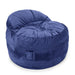 CordaRoy's Full NEST Chenille bean bag chair in Navy - Haley Furniture & Appliance Texas