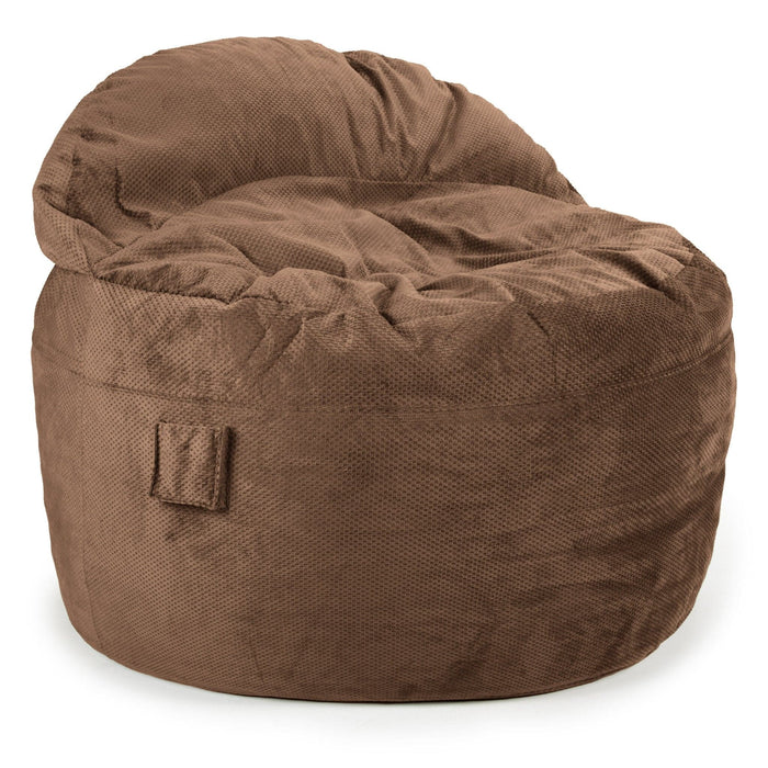 CordaRoy's King NEST Chenille bean bag chair in Espresso - Haley Furniture & Appliance Texas