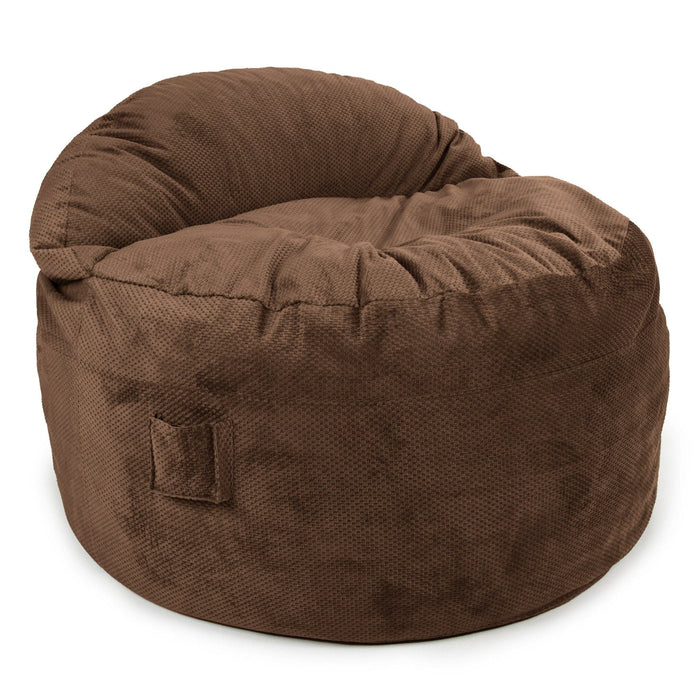 CordaRoy's Queen NEST Chenille bean bag chair in Espresso - Haley Furniture & Appliance Texas
