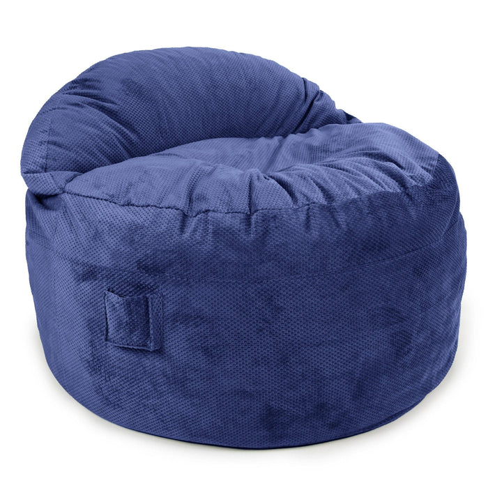 CordaRoy's Queen NEST Chenille bean bag chair in Navy - Haley Furniture & Appliance Texas