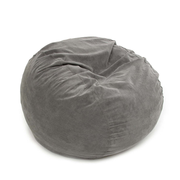 CordaRoy's Full Corduroy bean bag chair in Gray - Haley Furniture & Appliance Texas