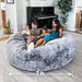 CordaRoy's Giant Bean Bag Chair - Chinchilla bean bag chair in Chinchilla - Haley Furniture & Appliance Texas