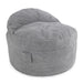 CordaRoy's Queen NEST Terry Corduroy bean bag chair in Light Gray - Haley Furniture & Appliance Texas